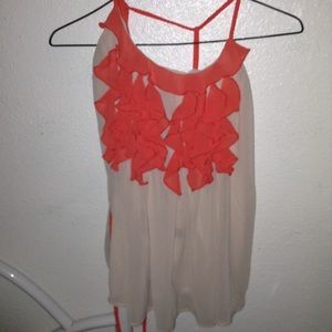 Cream Shirt w/ Ruffles